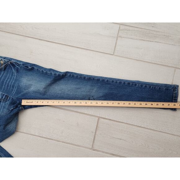 Boden girls denim overalls 11-12Y Stars Lining Skinny Pockets Nordstrom Preppy - Picture 5 of 8